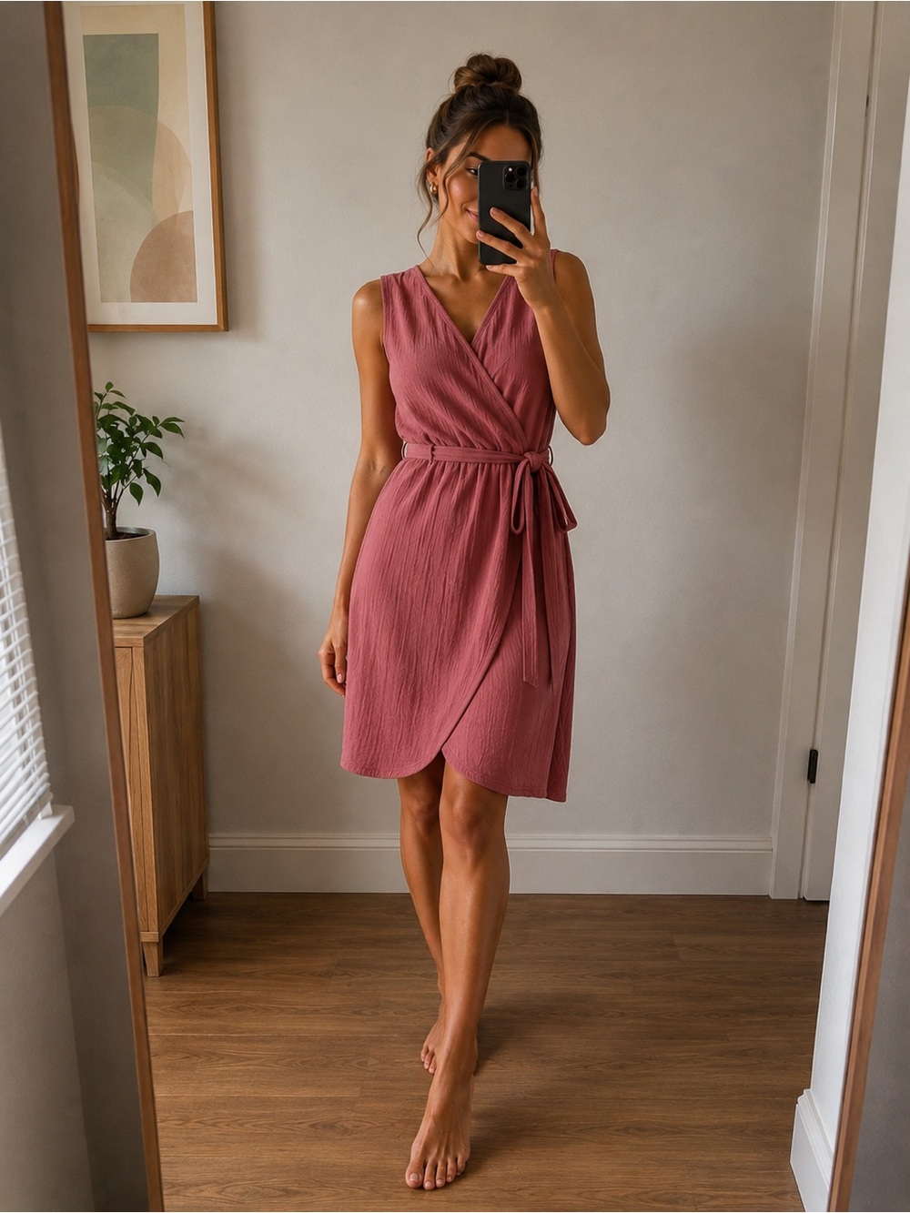 Trendsetter Coral Casual Dress
